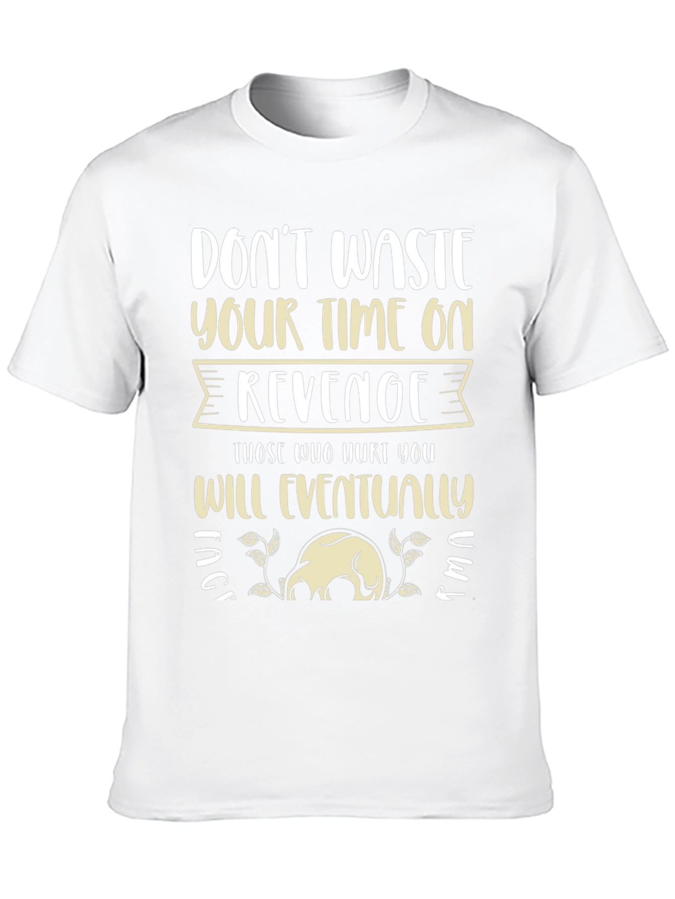 Revenge Slogan Graphic Tee - Relaxed Fit