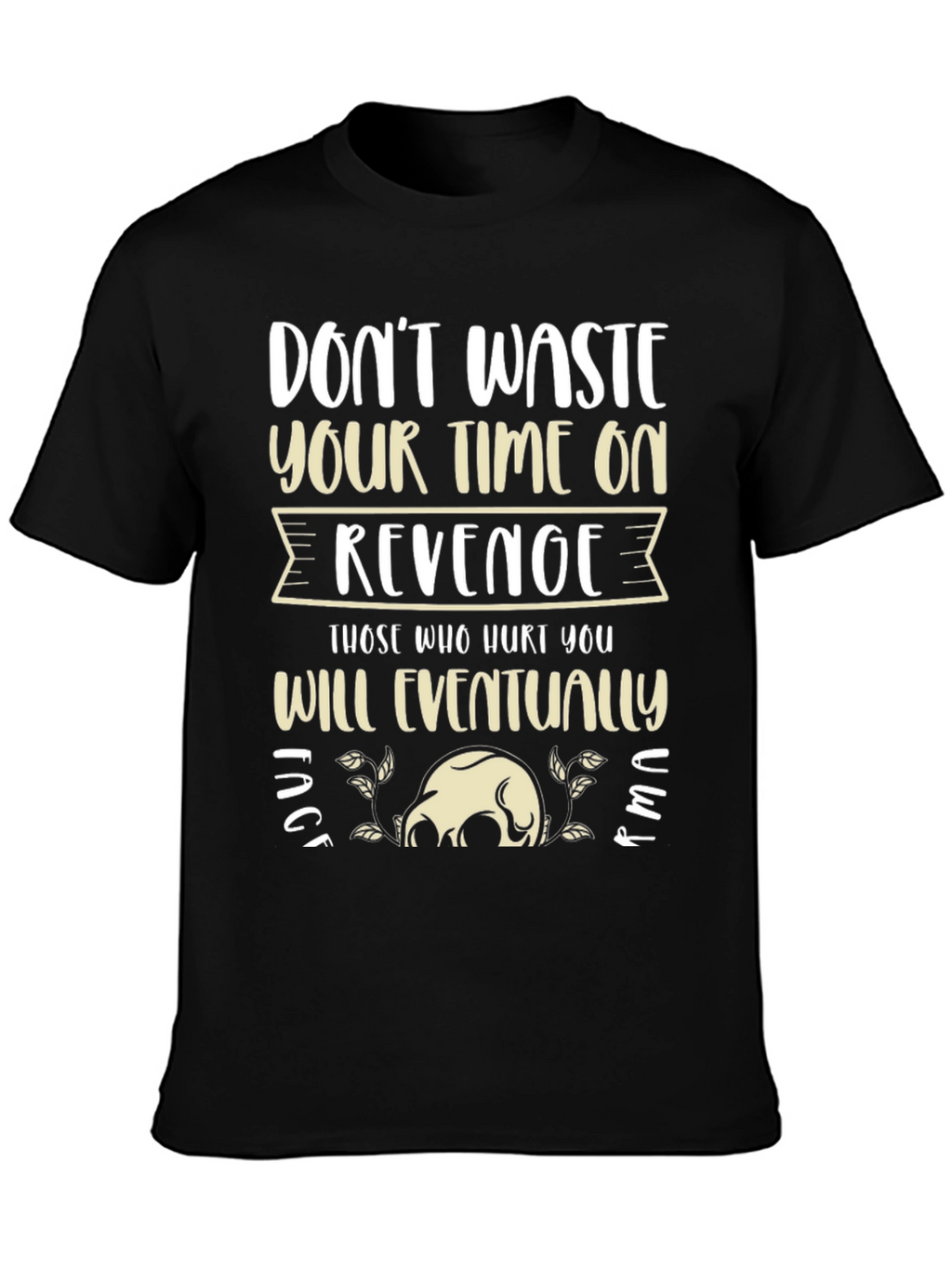 Revenge Slogan Graphic Tee - Relaxed Fit