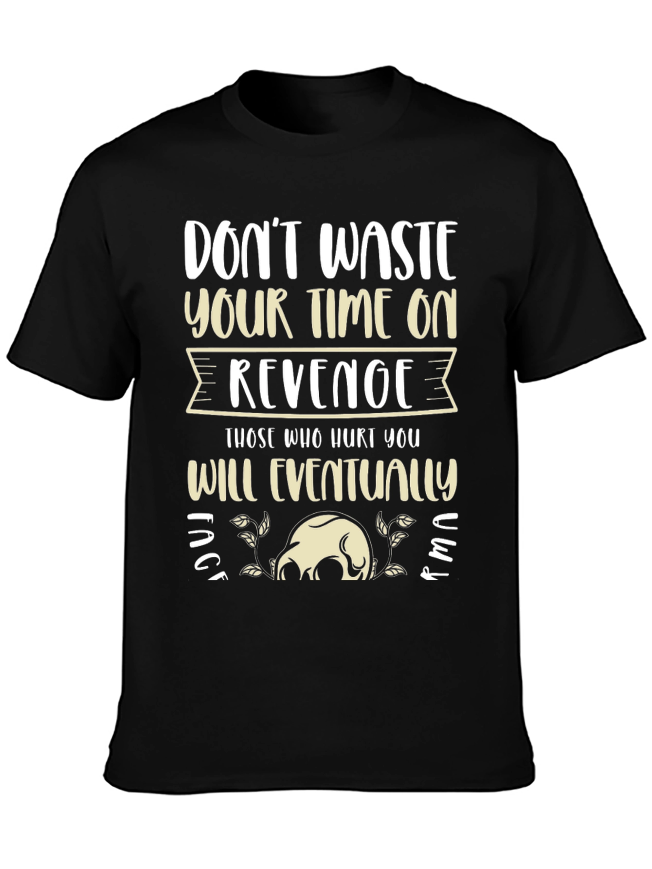 Revenge Slogan Graphic Tee - Relaxed Fit