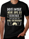 Revenge Slogan Graphic Tee - Relaxed Fit