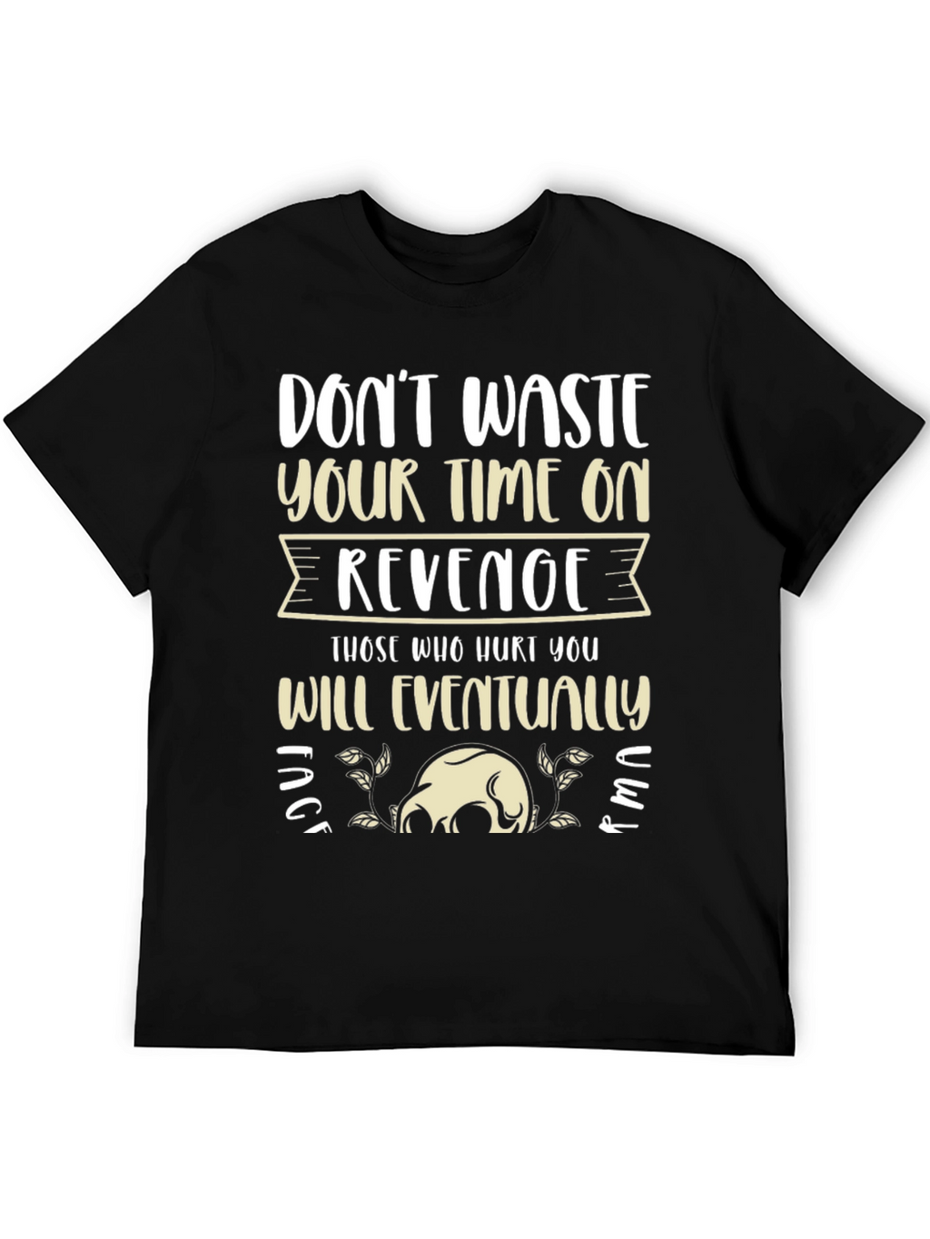 Revenge Slogan Graphic Tee - Relaxed Fit