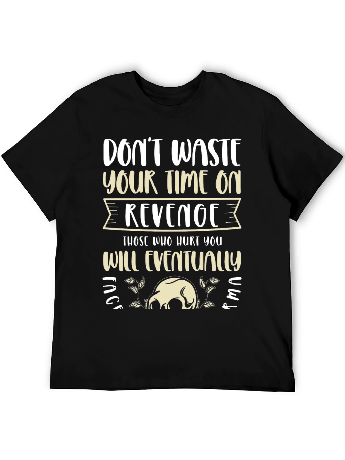 Revenge Slogan Graphic Tee - Relaxed Fit