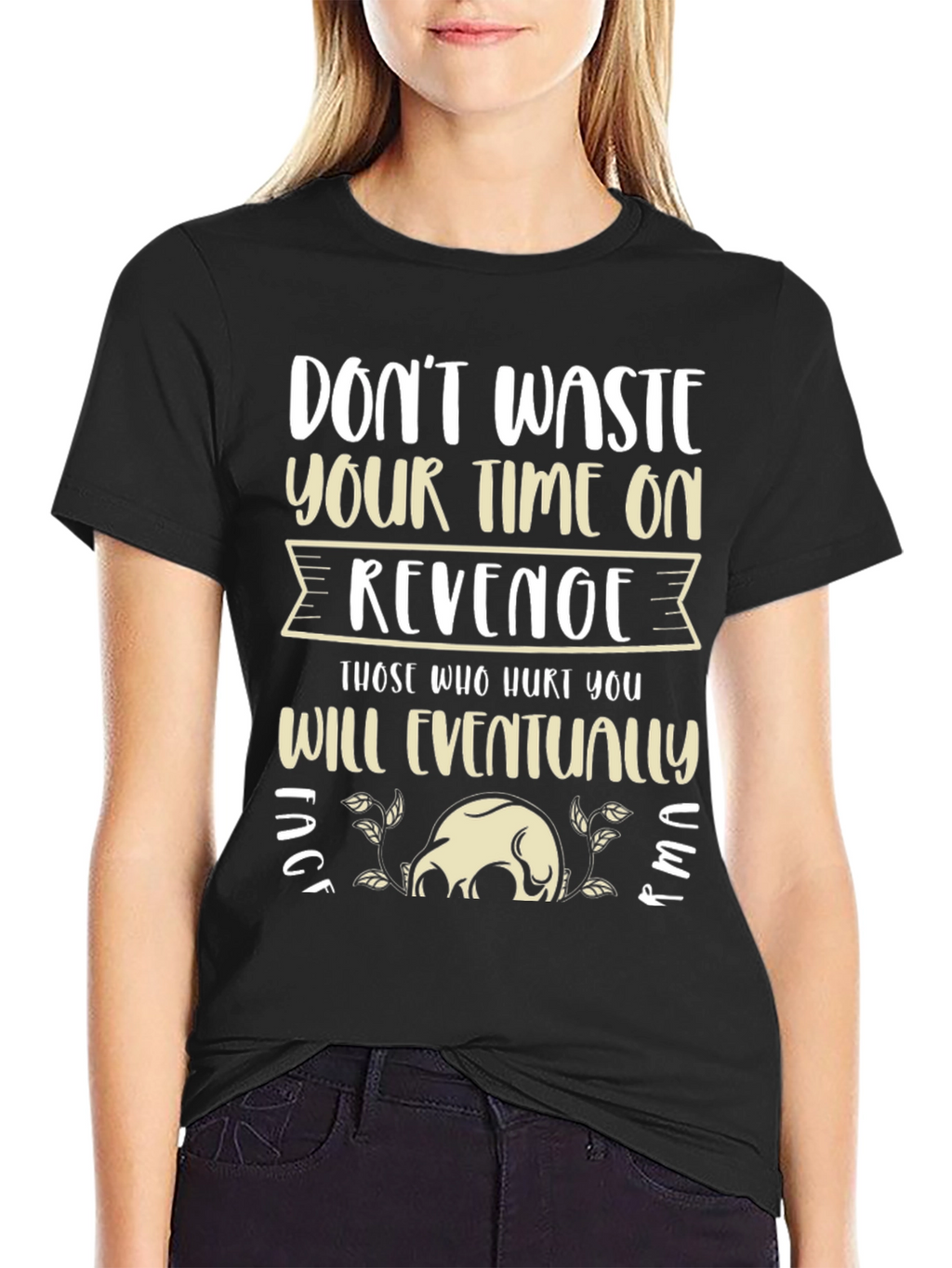 Revenge Slogan Graphic Tee - Relaxed Fit