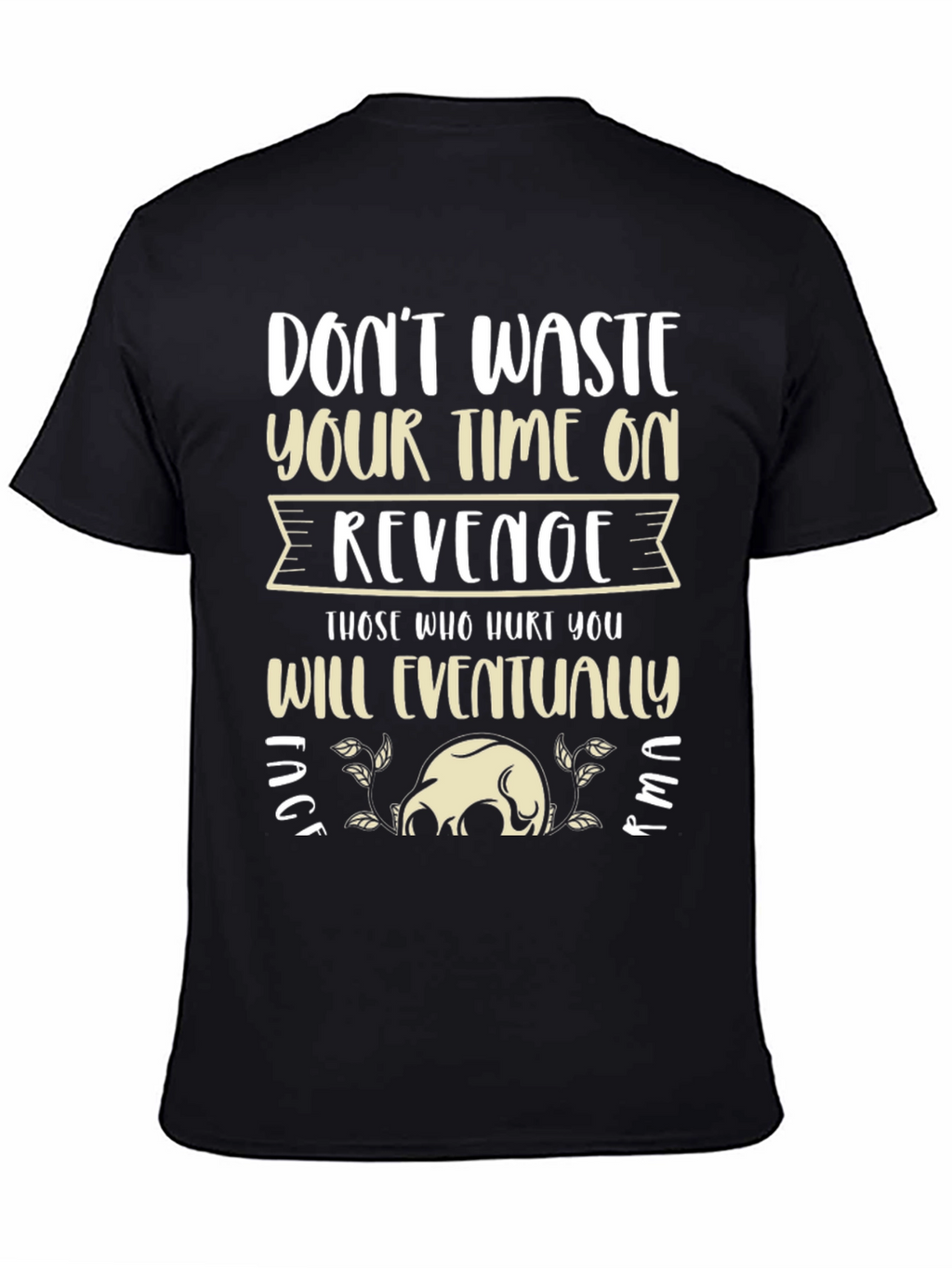 Revenge Slogan Graphic Tee - Relaxed Fit