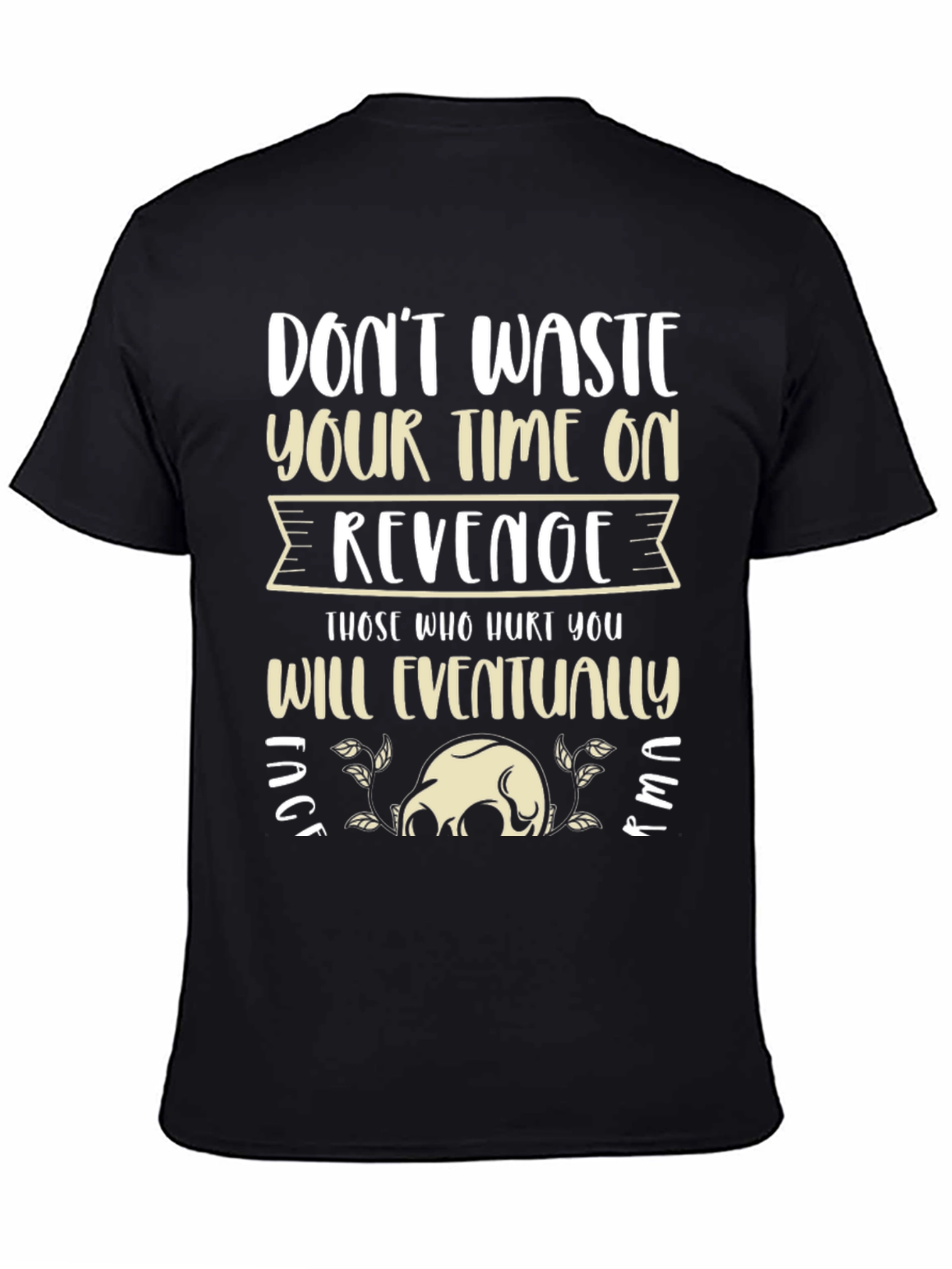 Revenge Slogan Graphic Tee - Relaxed Fit