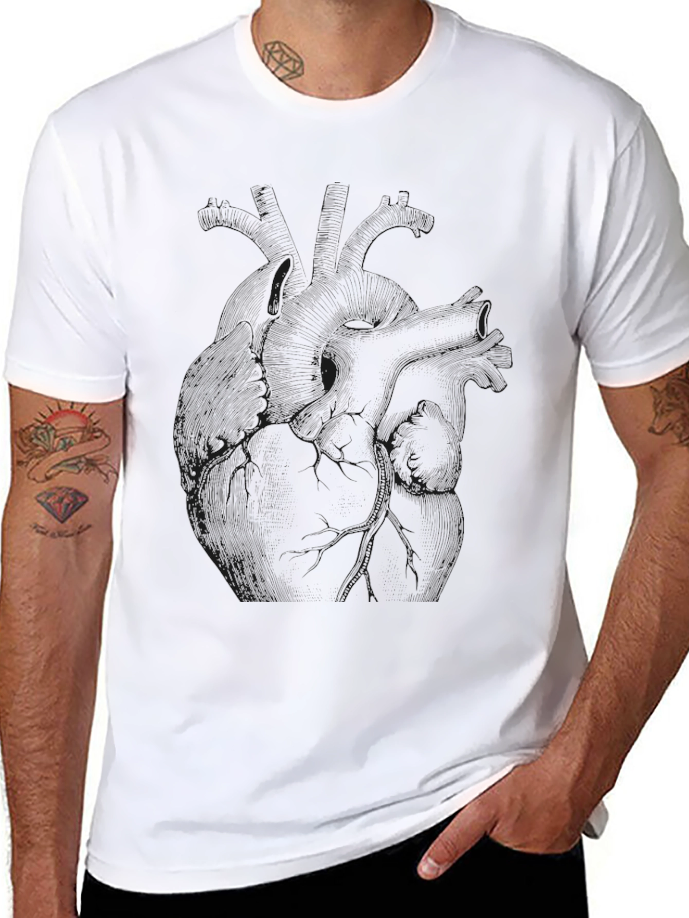 Mens Graphic Print Black T-Shirt