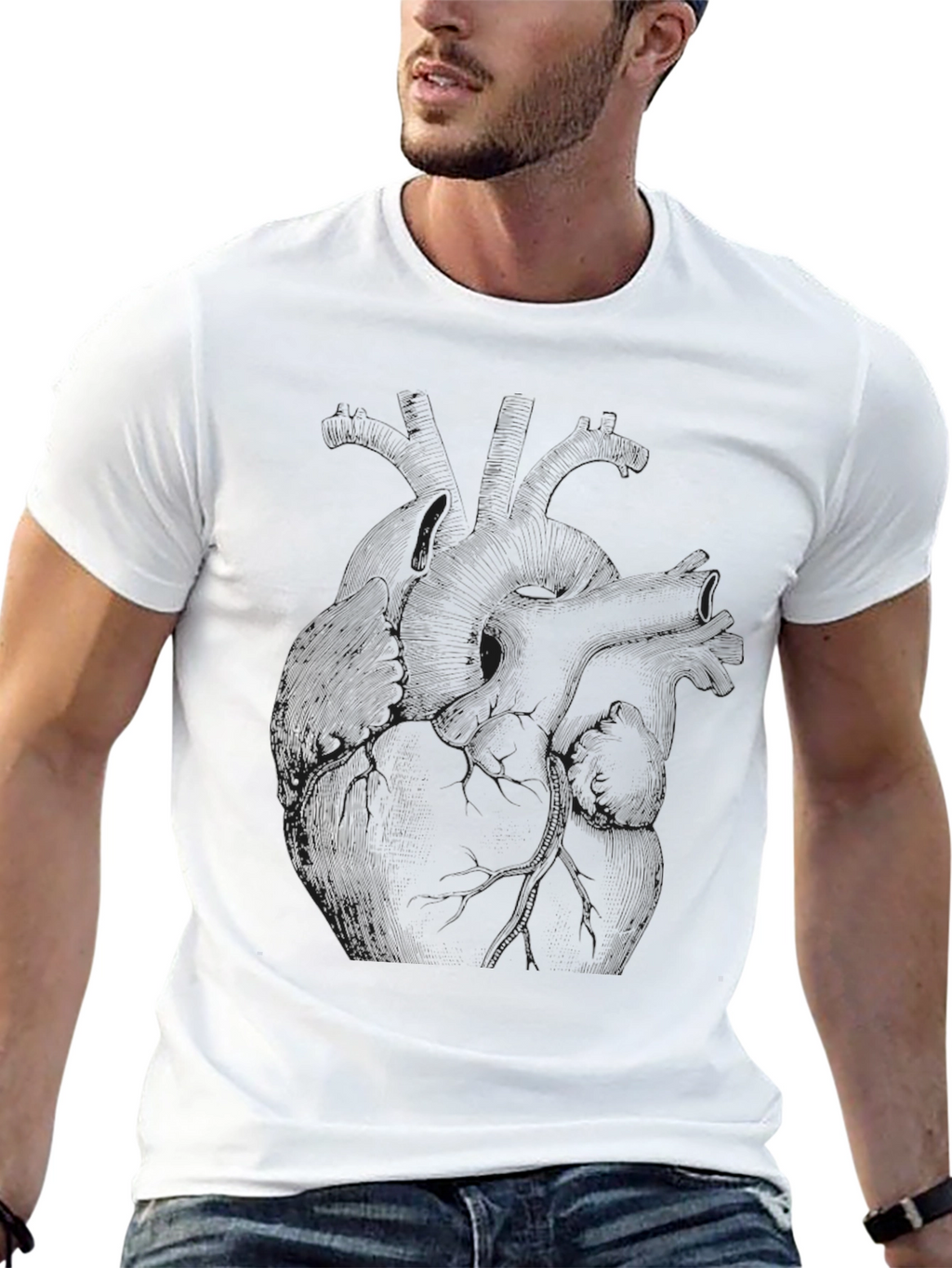 Mens Graphic Print Black T-Shirt