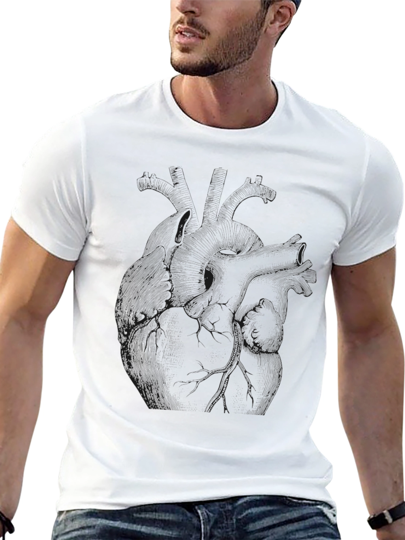 Mens Graphic Print Black T-Shirt
