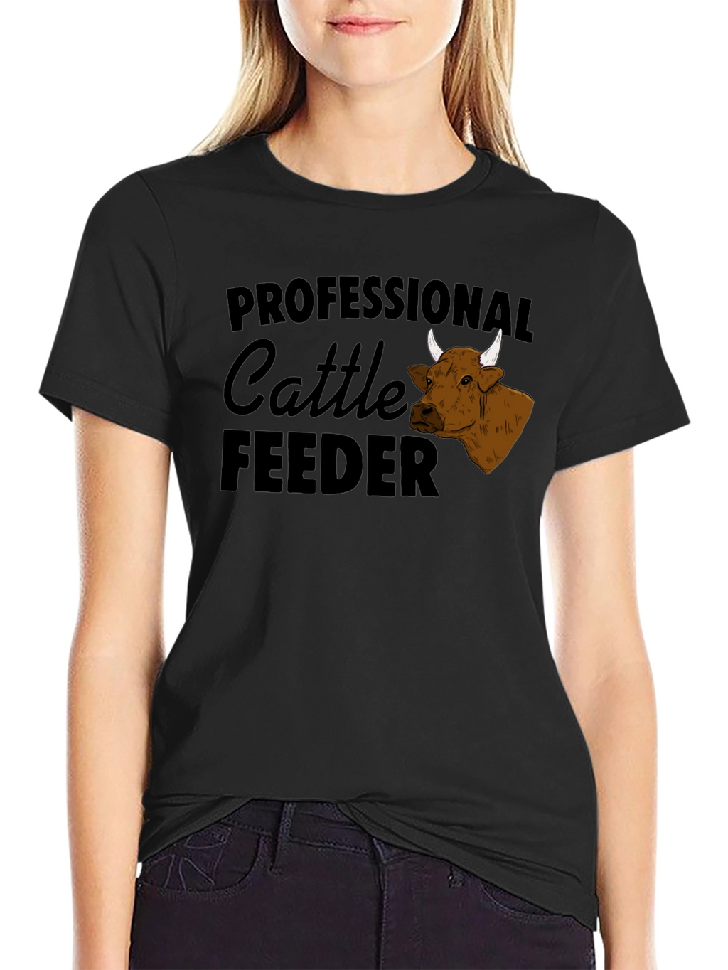 Professional Cattle Feeder Graphic T-Shirt
