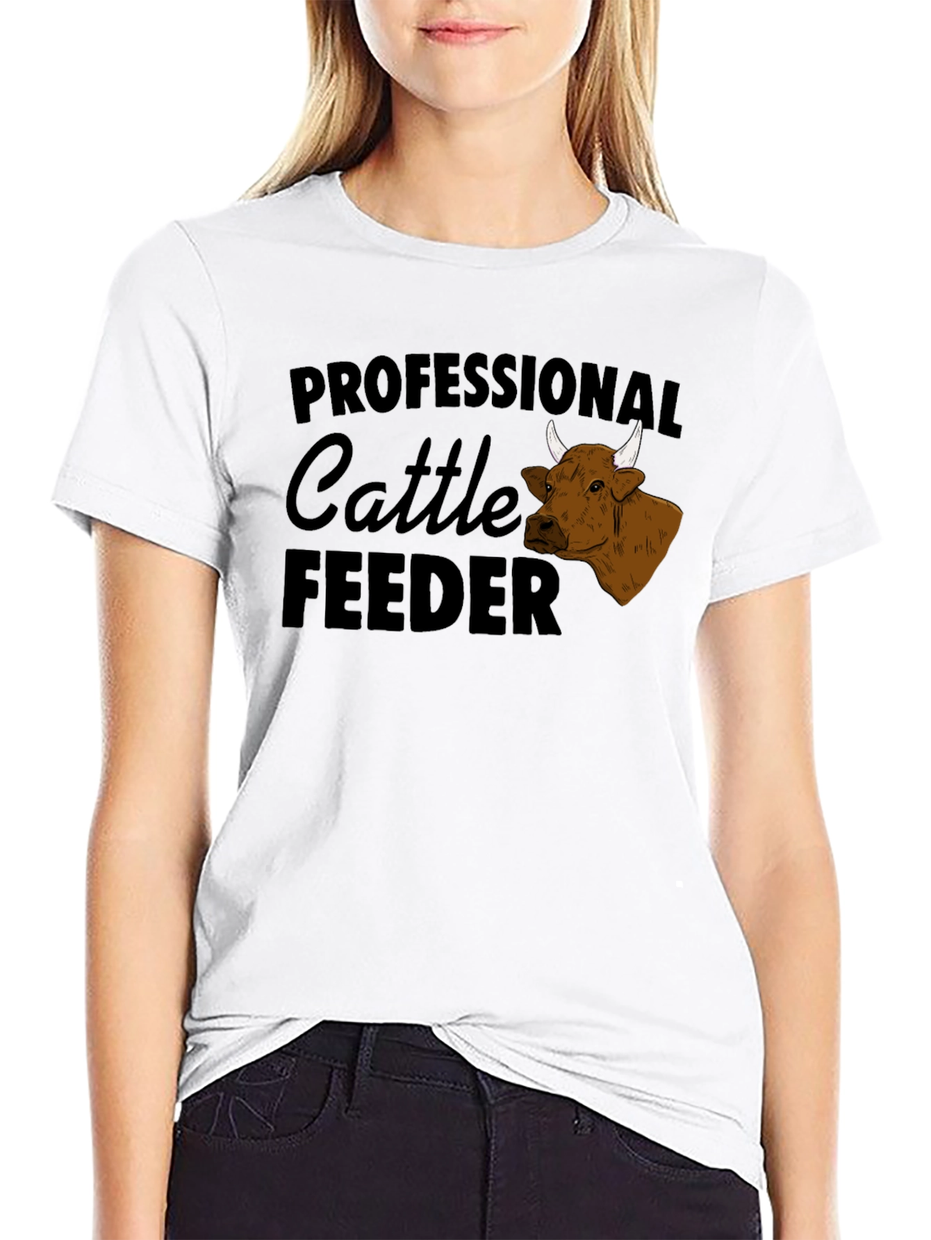 Professional Cattle Feeder Graphic T-Shirt