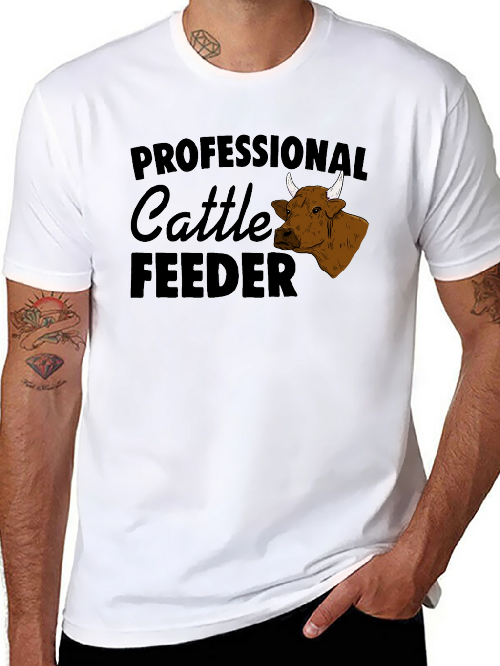 Professional Cattle Feeder Graphic T-Shirt