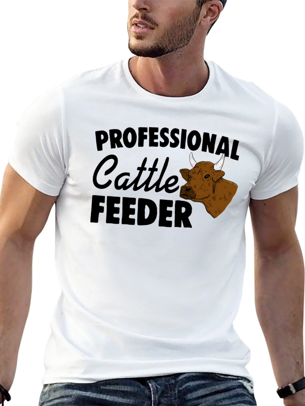 Professional Cattle Feeder Graphic T-Shirt