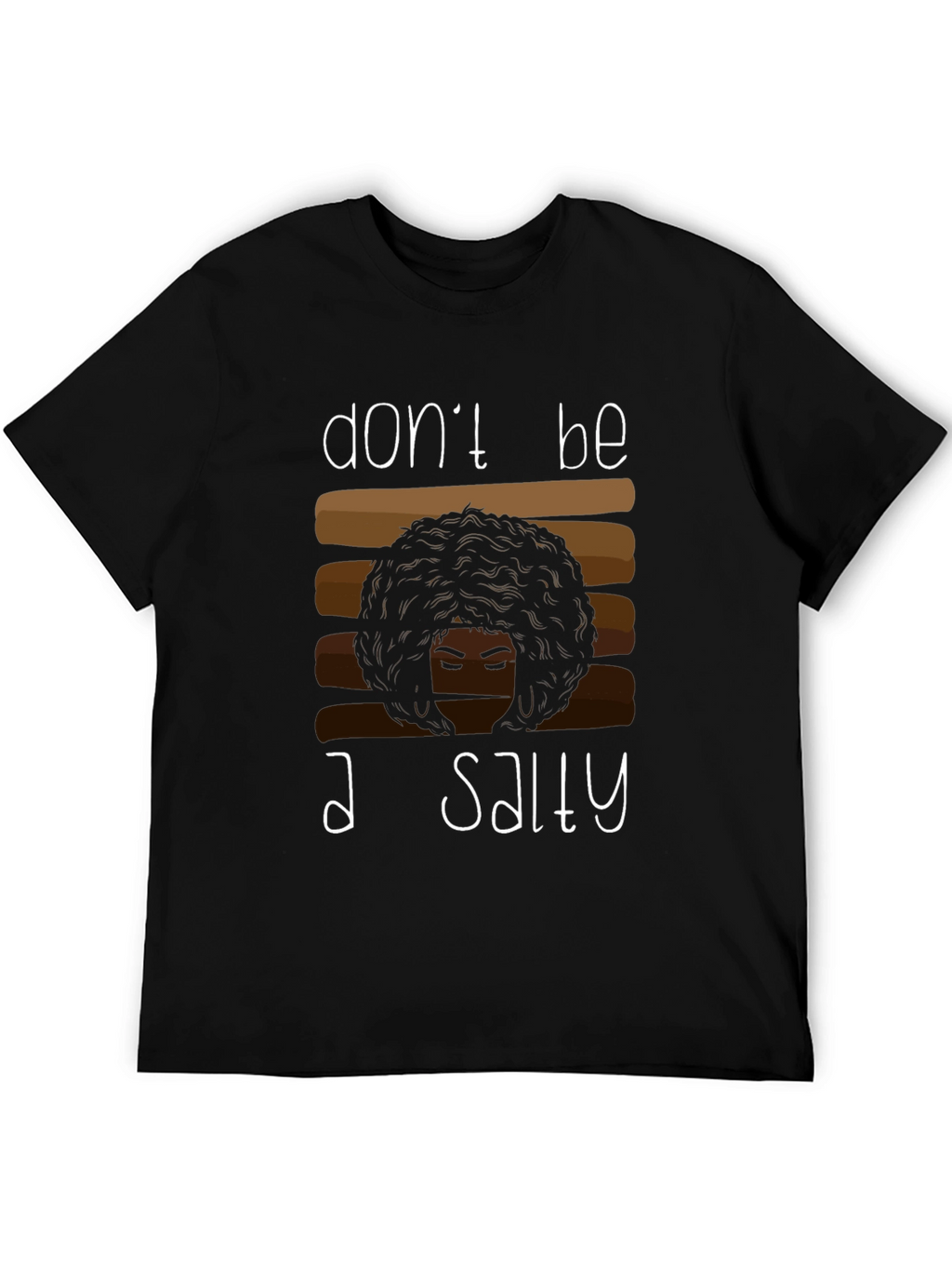 Salty Graphic Tee - Afro Hair Shirt