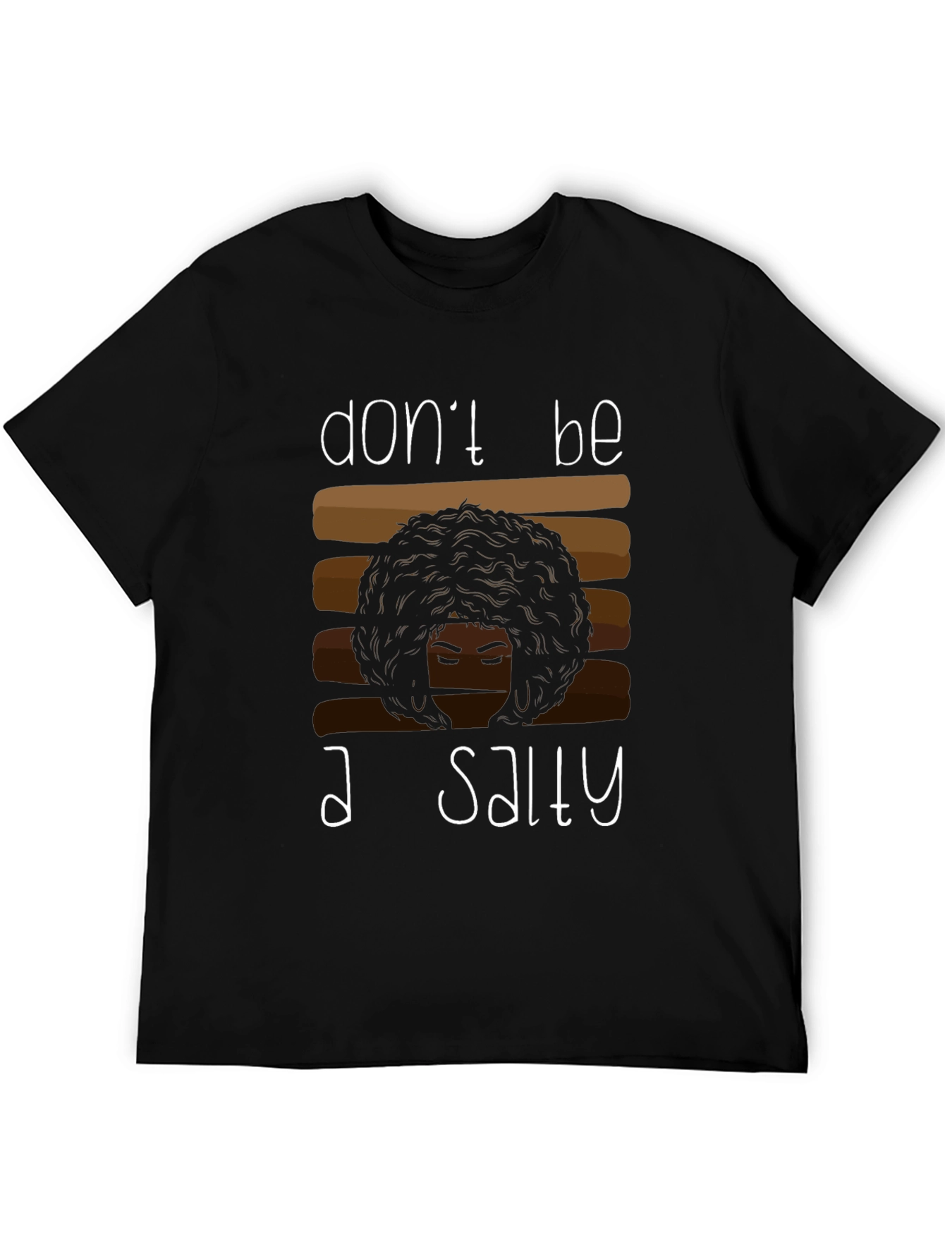 Salty Graphic Tee - Afro Hair Shirt