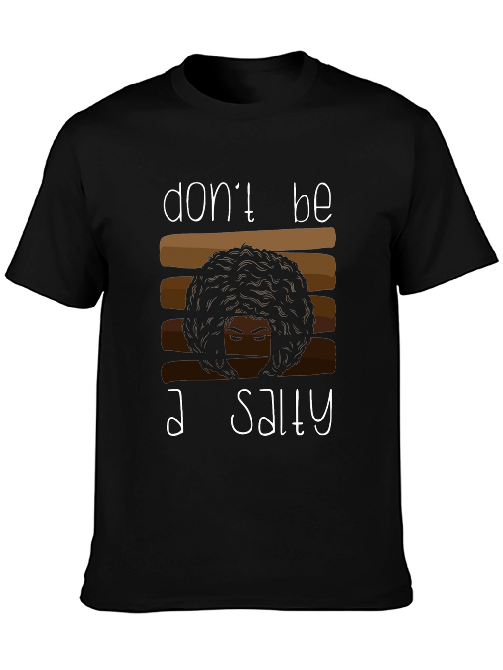Salty Graphic Tee - Afro Hair Shirt