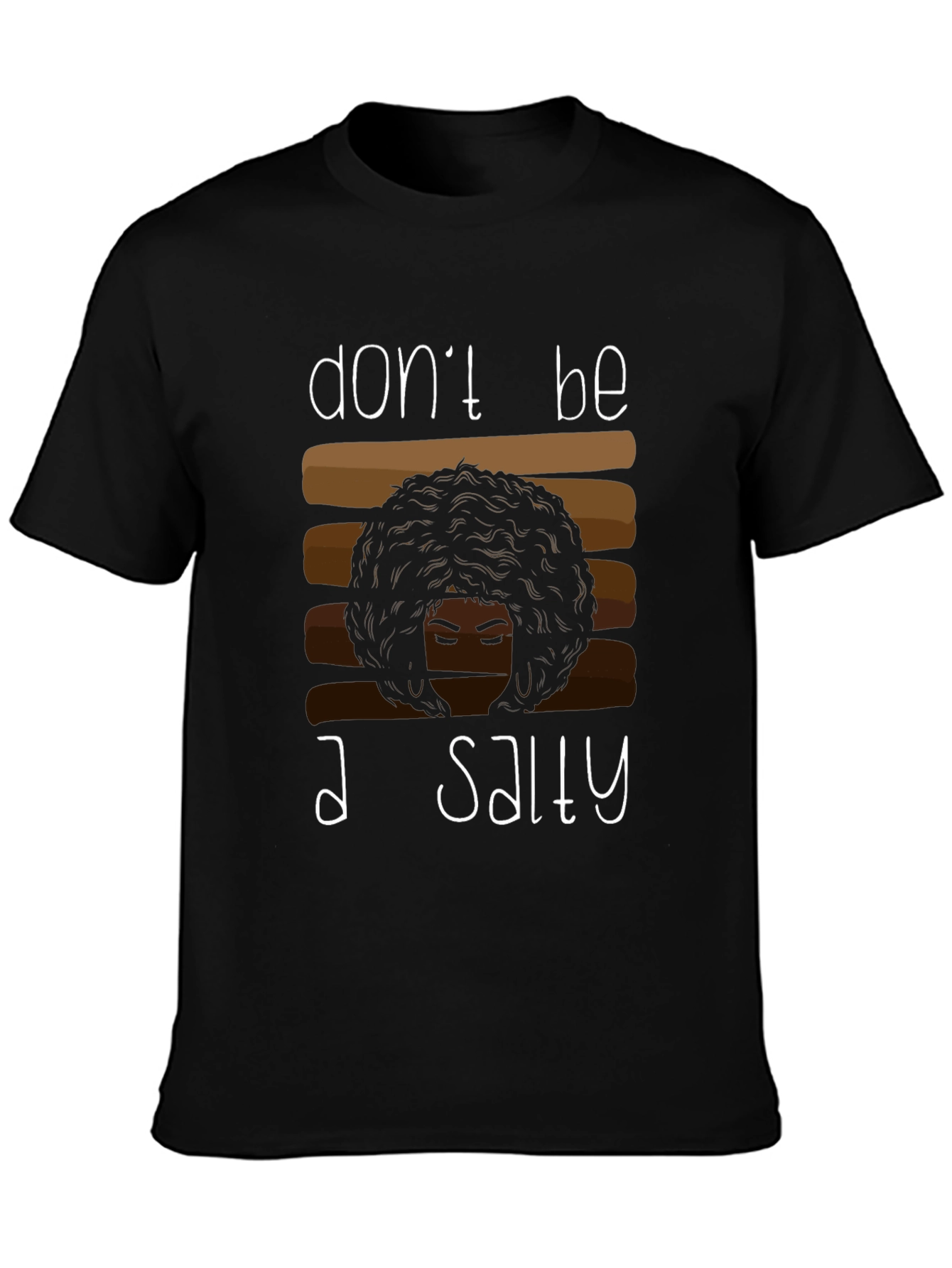 Salty Graphic Tee - Afro Hair Shirt