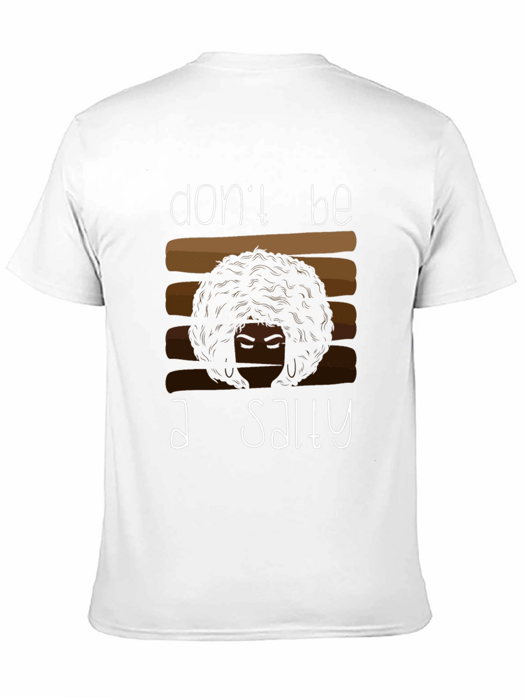 Salty Graphic Tee - Afro Hair Shirt