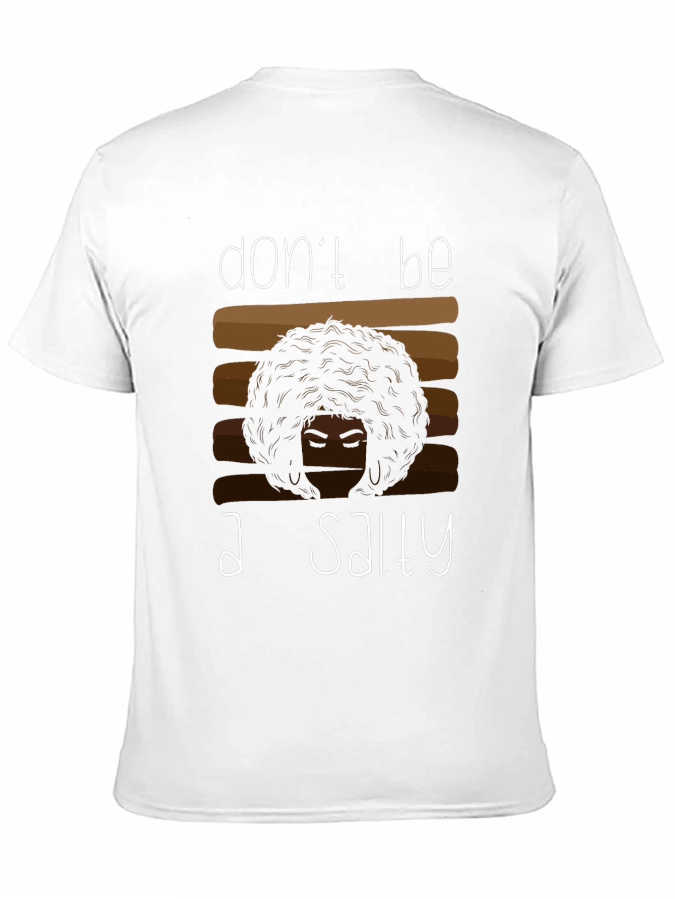 Salty Graphic Tee - Afro Hair Shirt