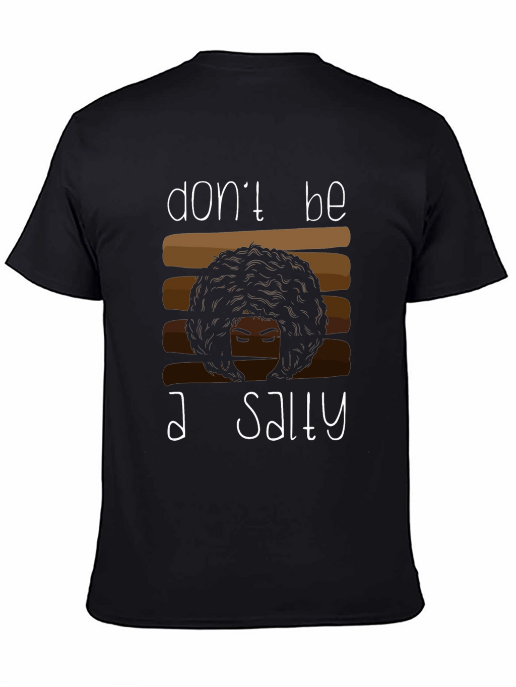 Salty Graphic Tee - Afro Hair Shirt