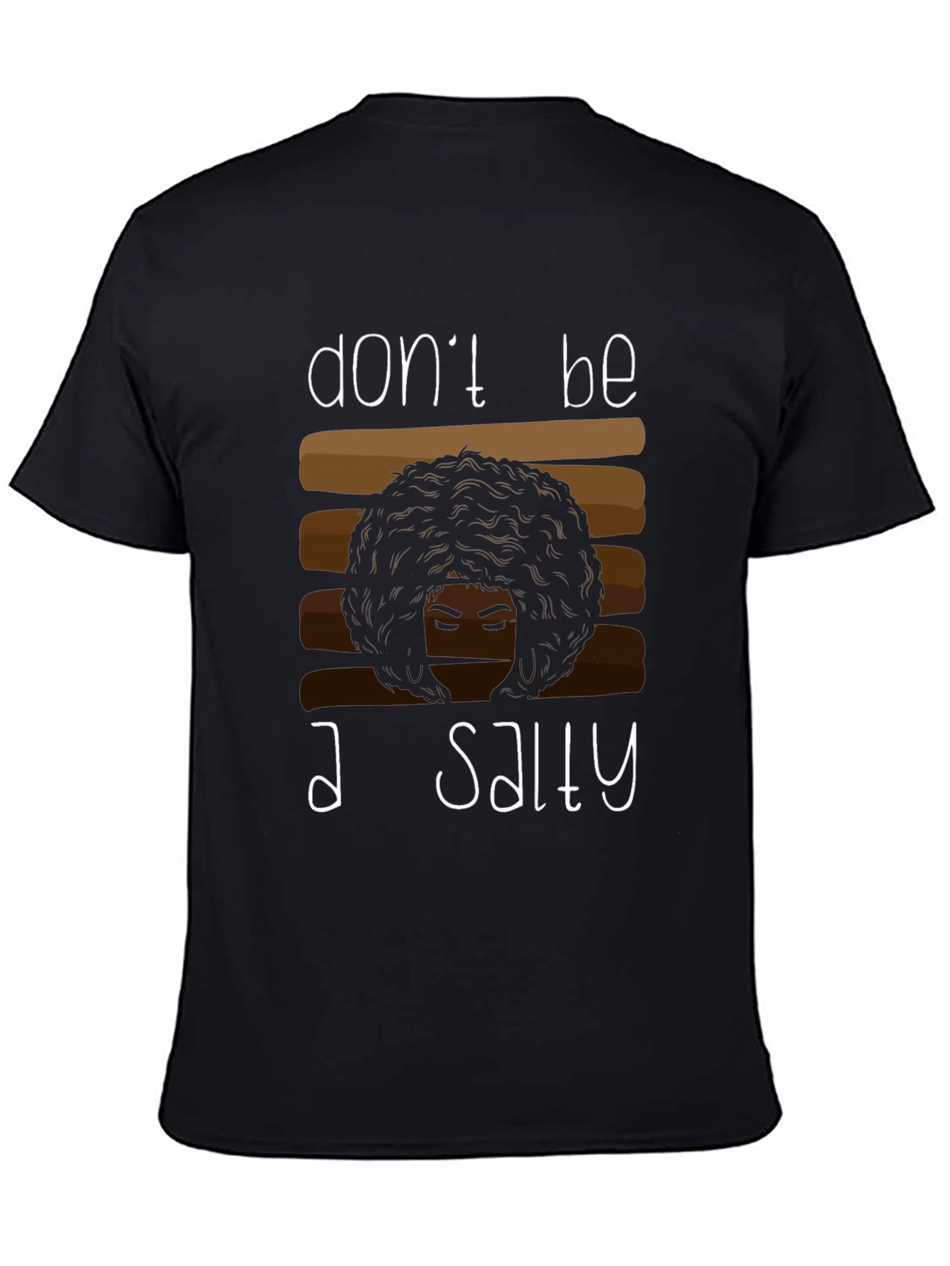 Salty Graphic Tee - Afro Hair Shirt