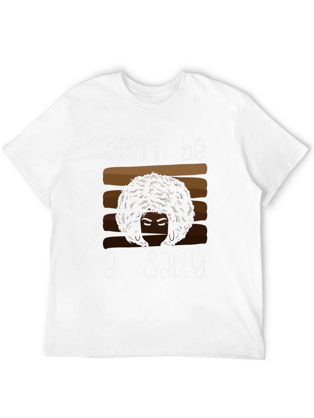 Salty Graphic Tee - Afro Hair Shirt