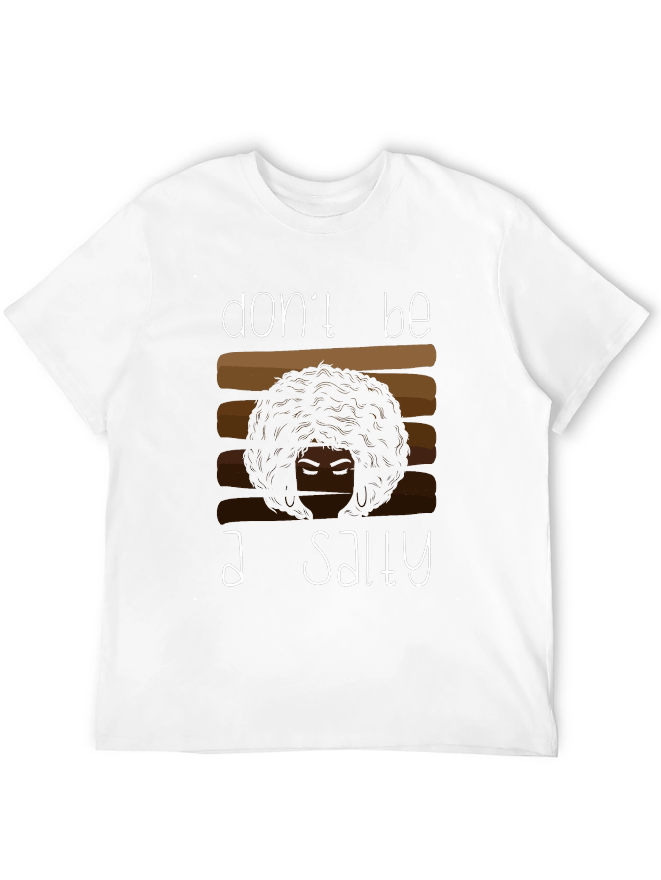 Salty Graphic Tee - Afro Hair Shirt