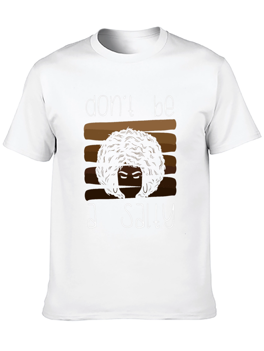 Salty Graphic Tee - Afro Hair Shirt