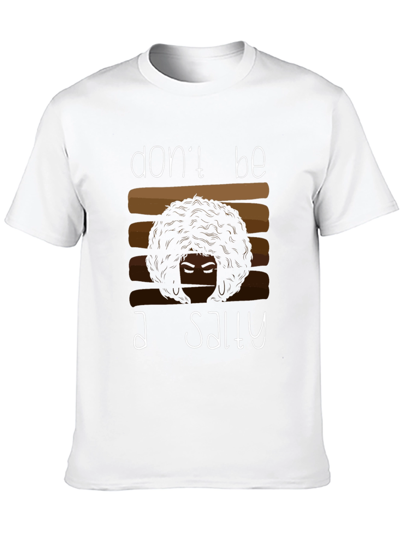 Salty Graphic Tee - Afro Hair Shirt