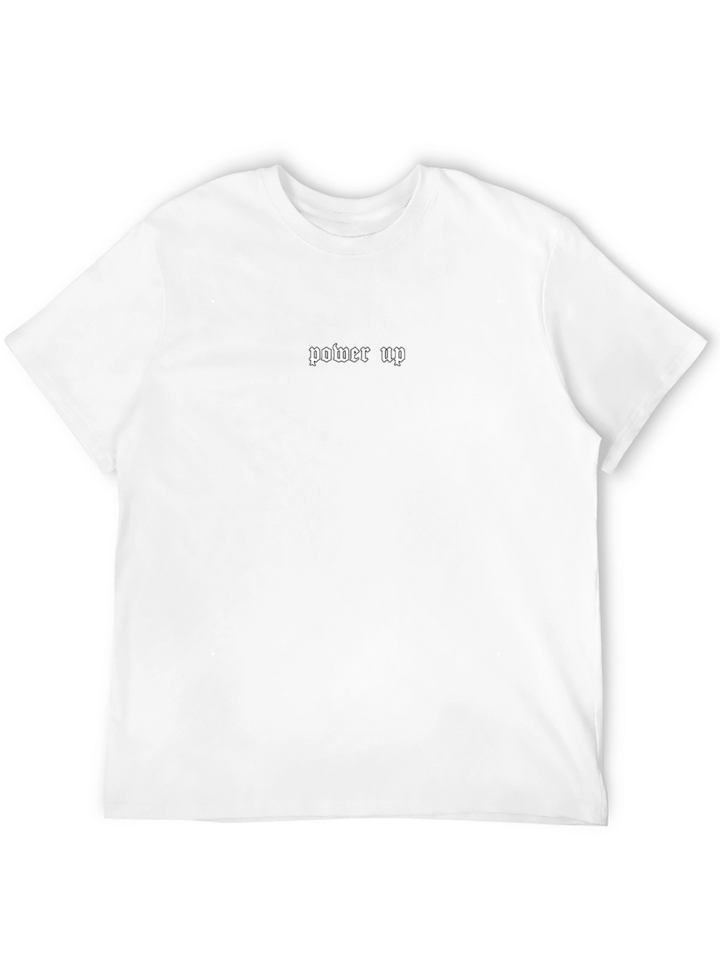 Power Up Black Graphic Tee - Trendy Casual Wear