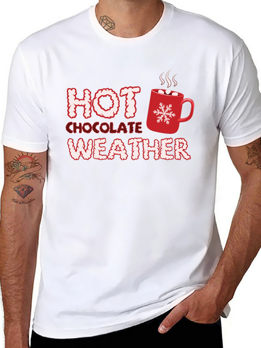 Hot Chocolate Weather T-Shirt - Holiday Season Comfort