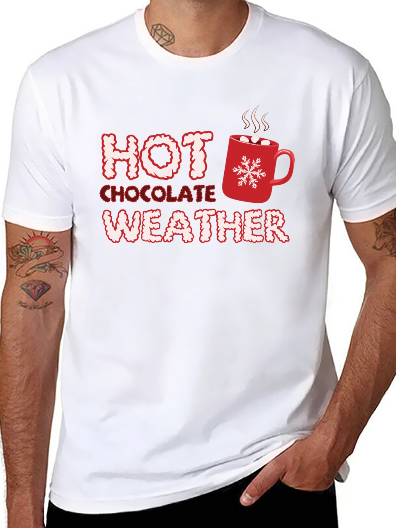 Hot Chocolate Weather T-Shirt - Holiday Season Comfort