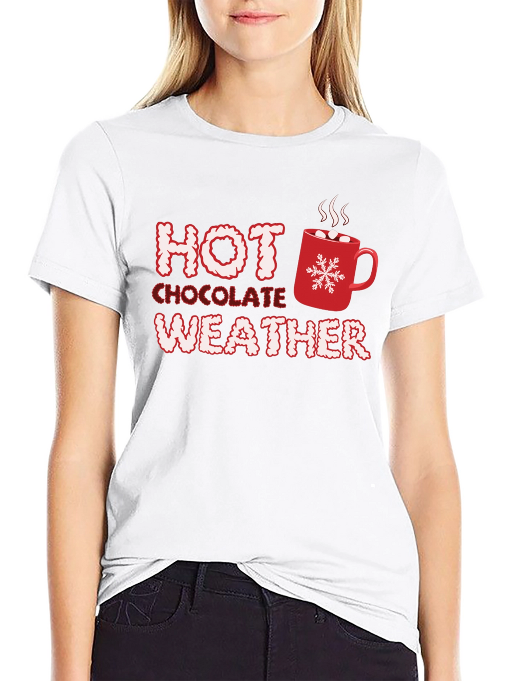 Hot Chocolate Weather T-Shirt - Holiday Season Comfort