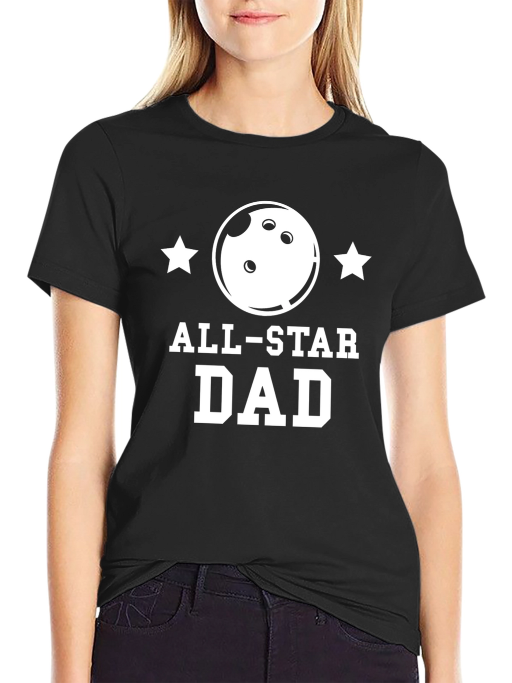All-Star Dad Bowling T-Shirt - Black