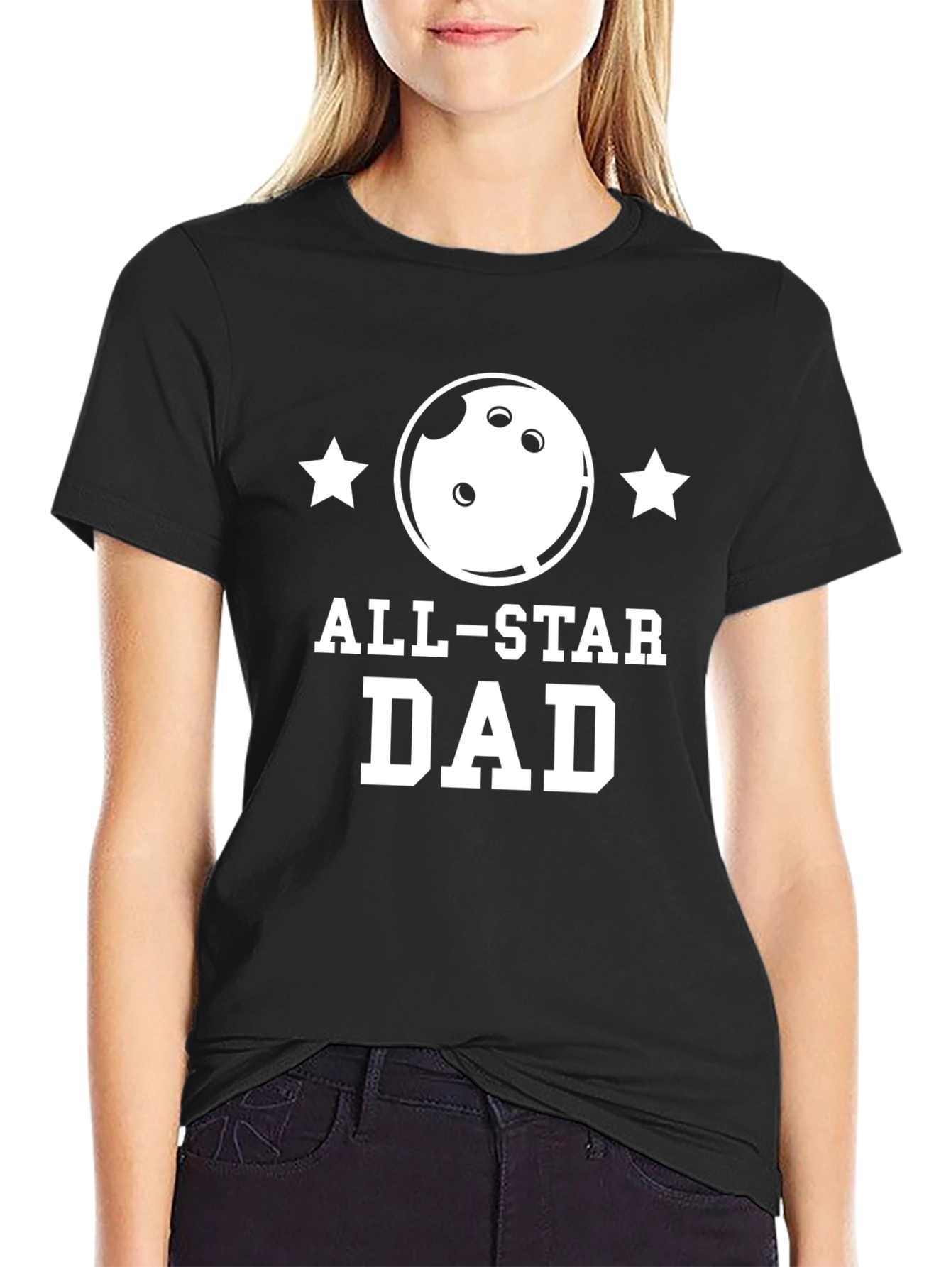 All-Star Dad Bowling T-Shirt - Black