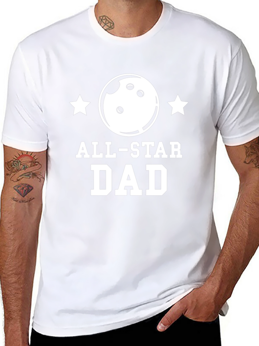 All-Star Dad Bowling T-Shirt - Black