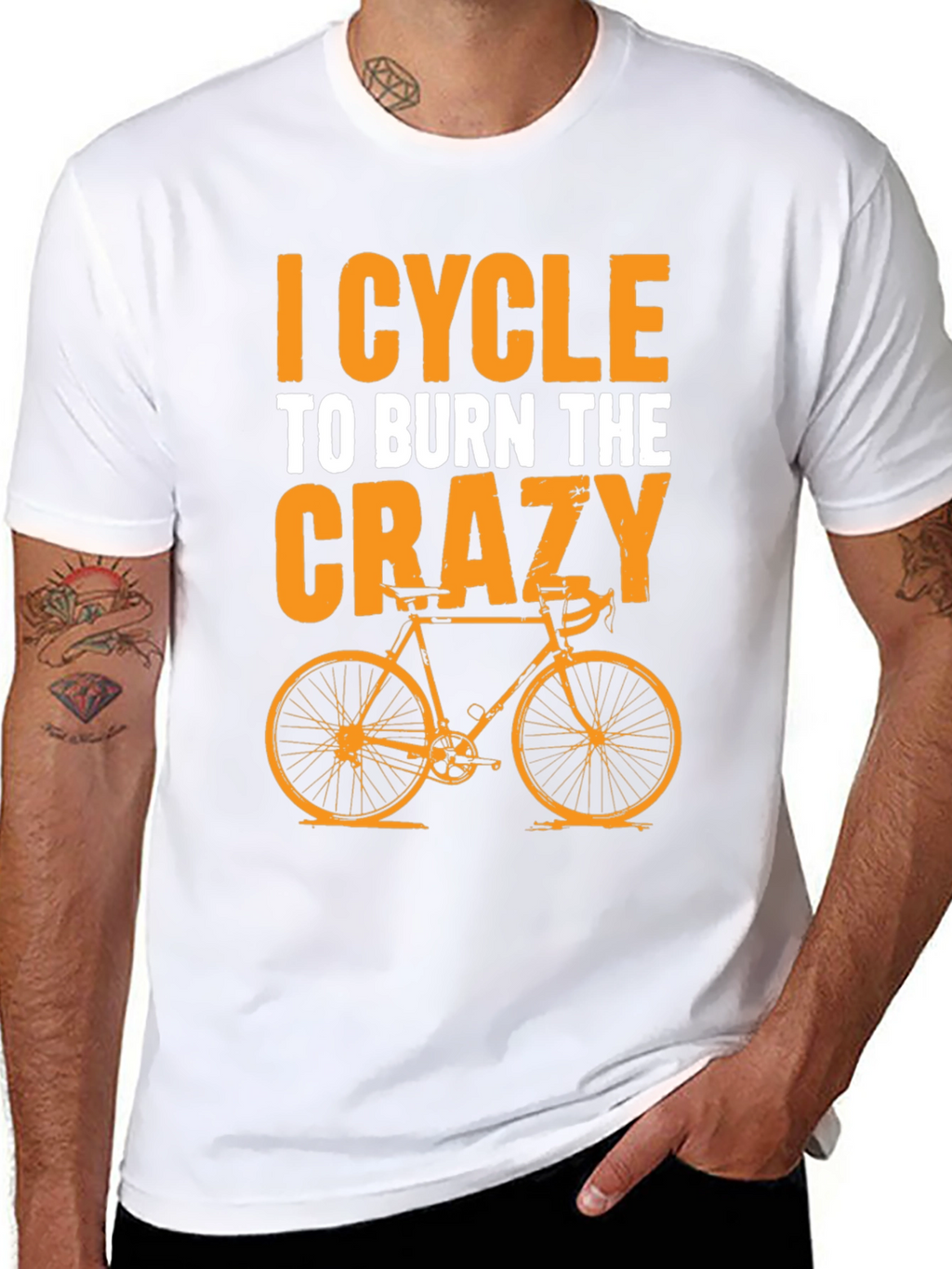 I Cycle to Burn the Crazy T-Shirt