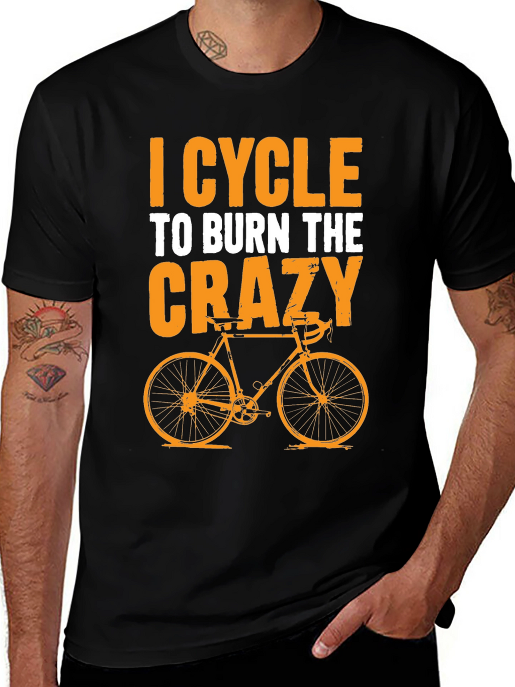 I Cycle to Burn the Crazy T-Shirt