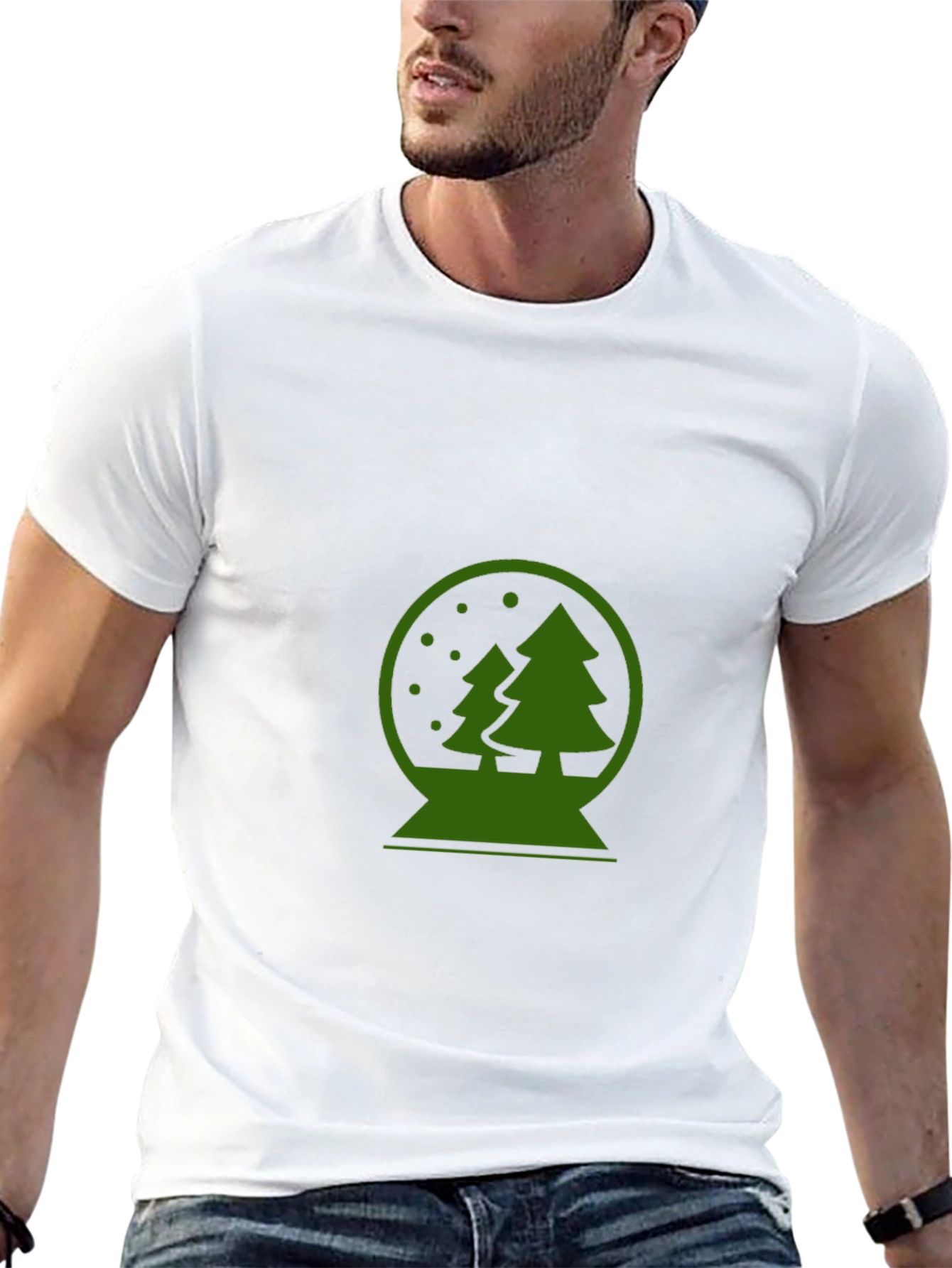 Christmas Snow Globe Graphic T-Shirt