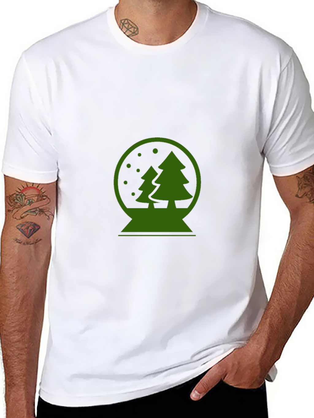 Christmas Snow Globe Graphic T-Shirt