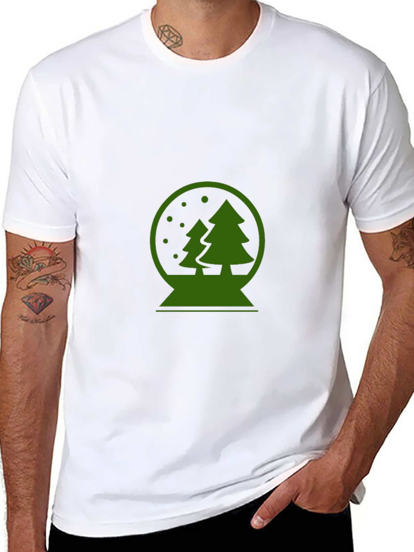 Christmas Snow Globe Graphic T-Shirt