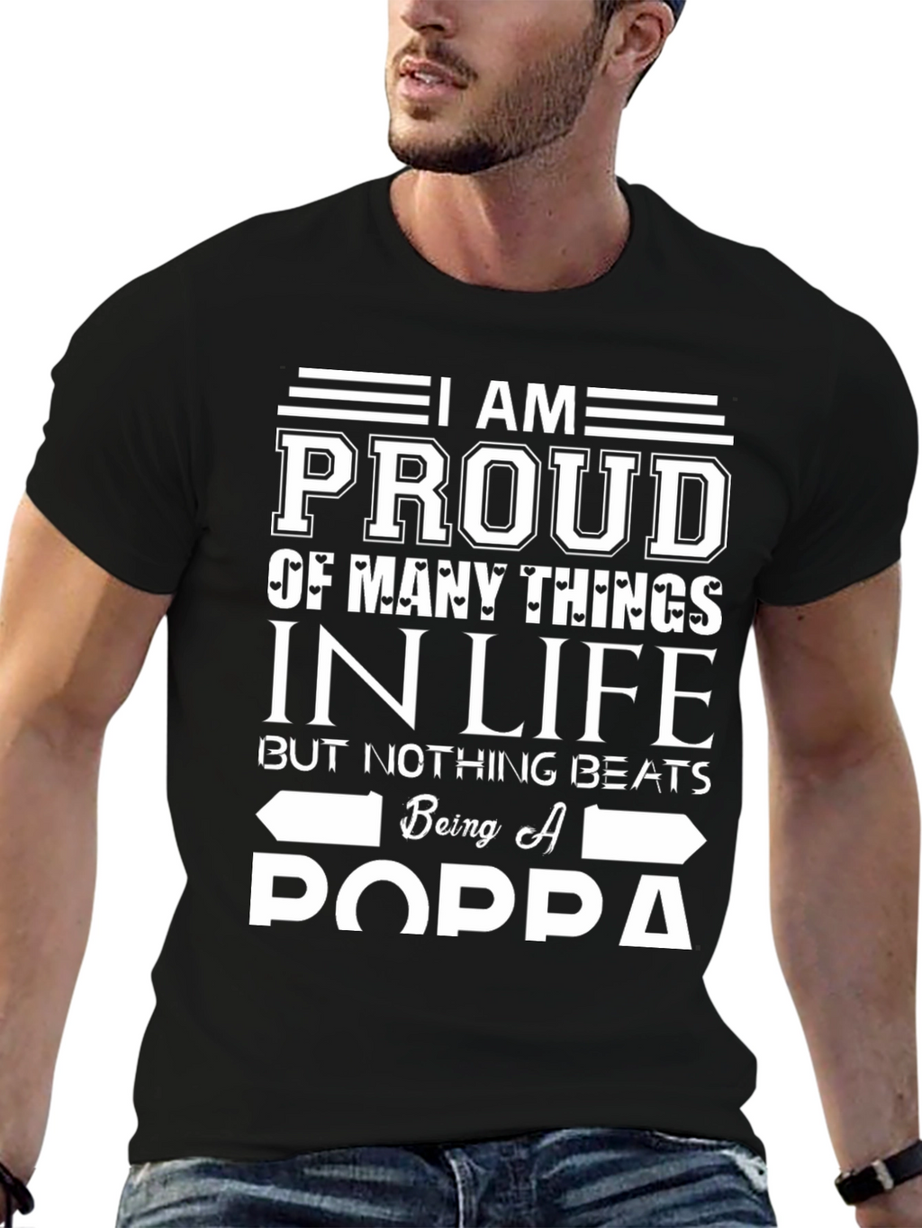 Proud Poppa Graphic Tee - Fathers Day Gift