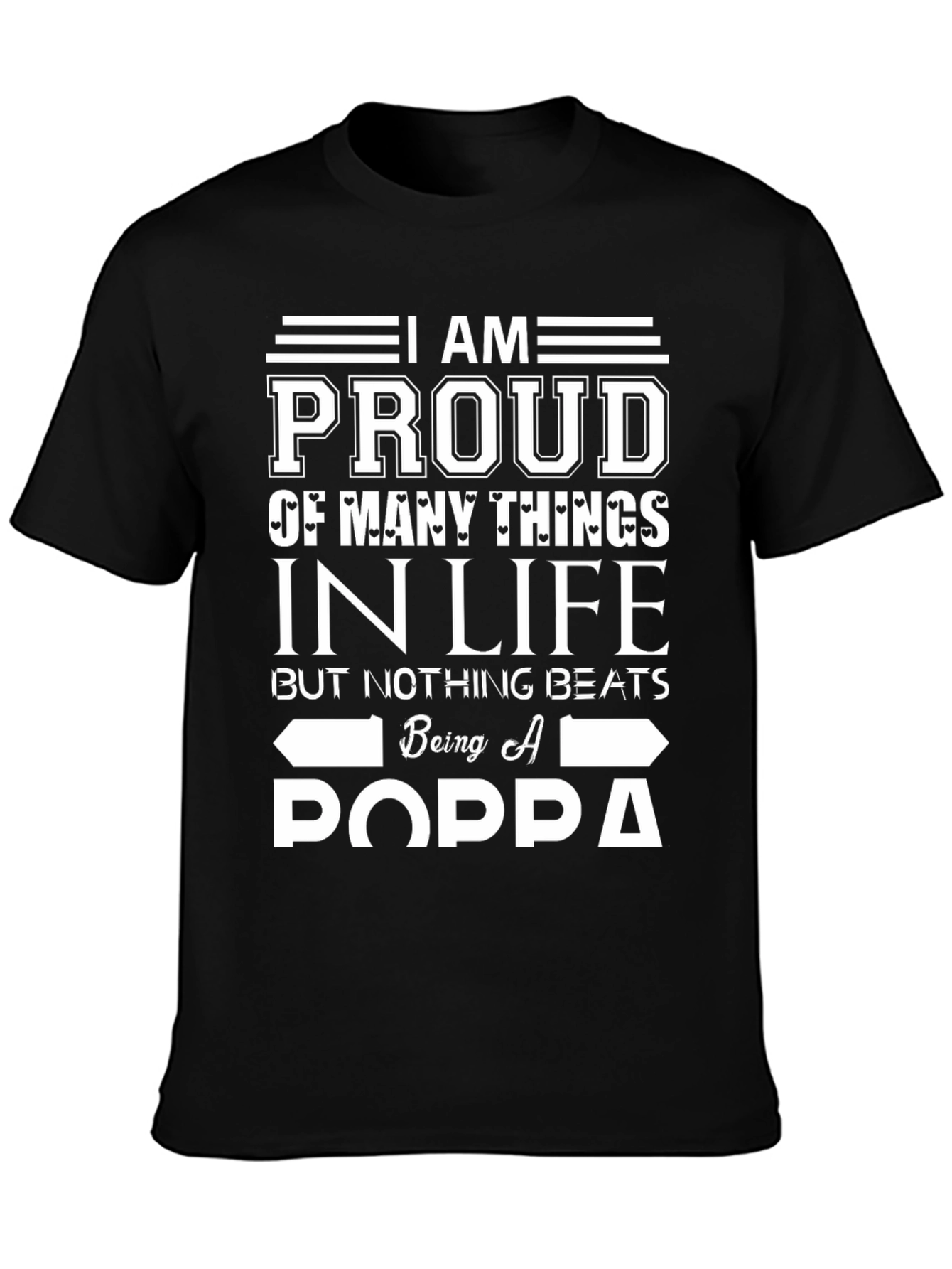 Proud Poppa Graphic Tee - Fathers Day Gift