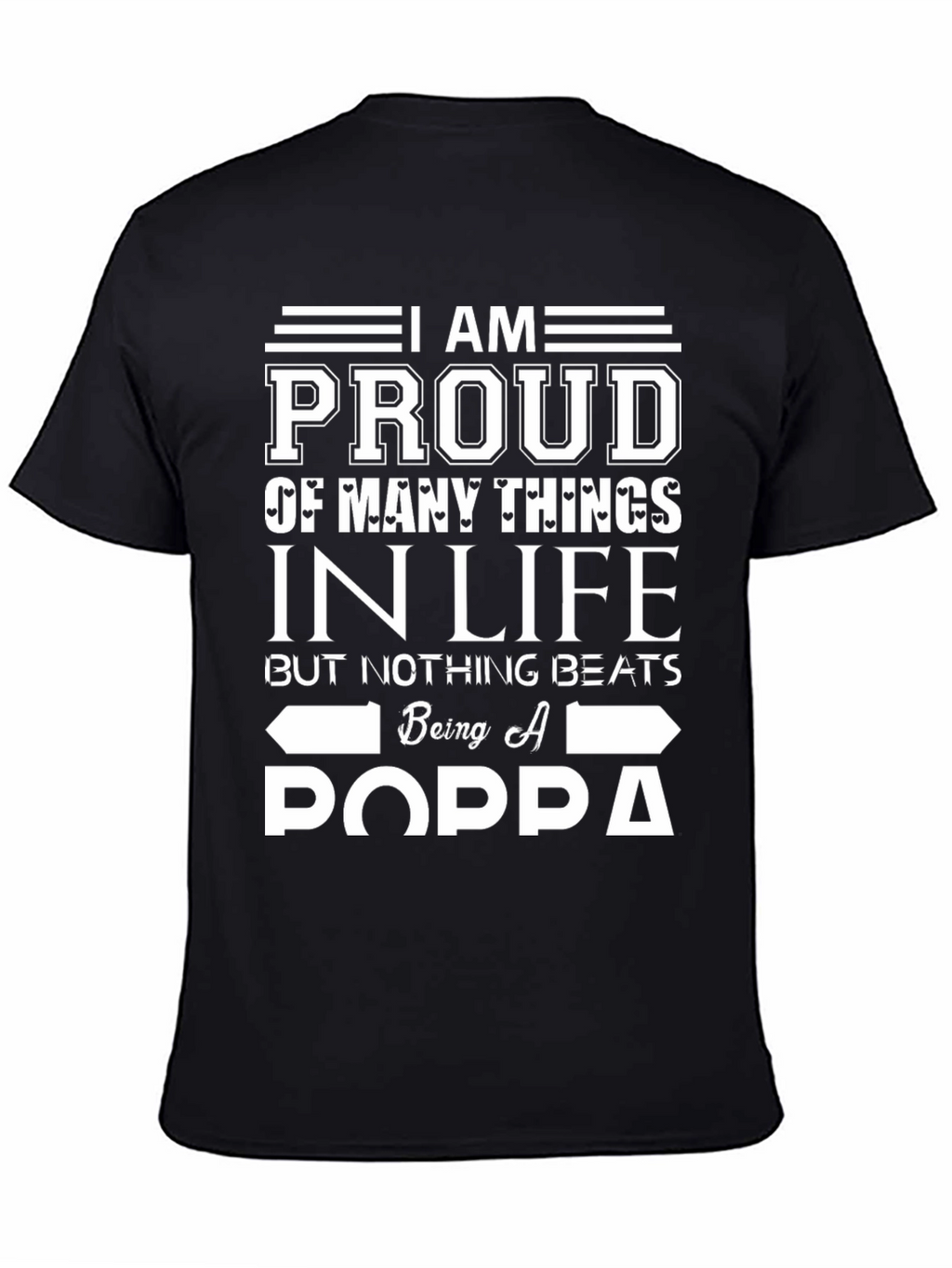 Proud Poppa Graphic Tee - Fathers Day Gift