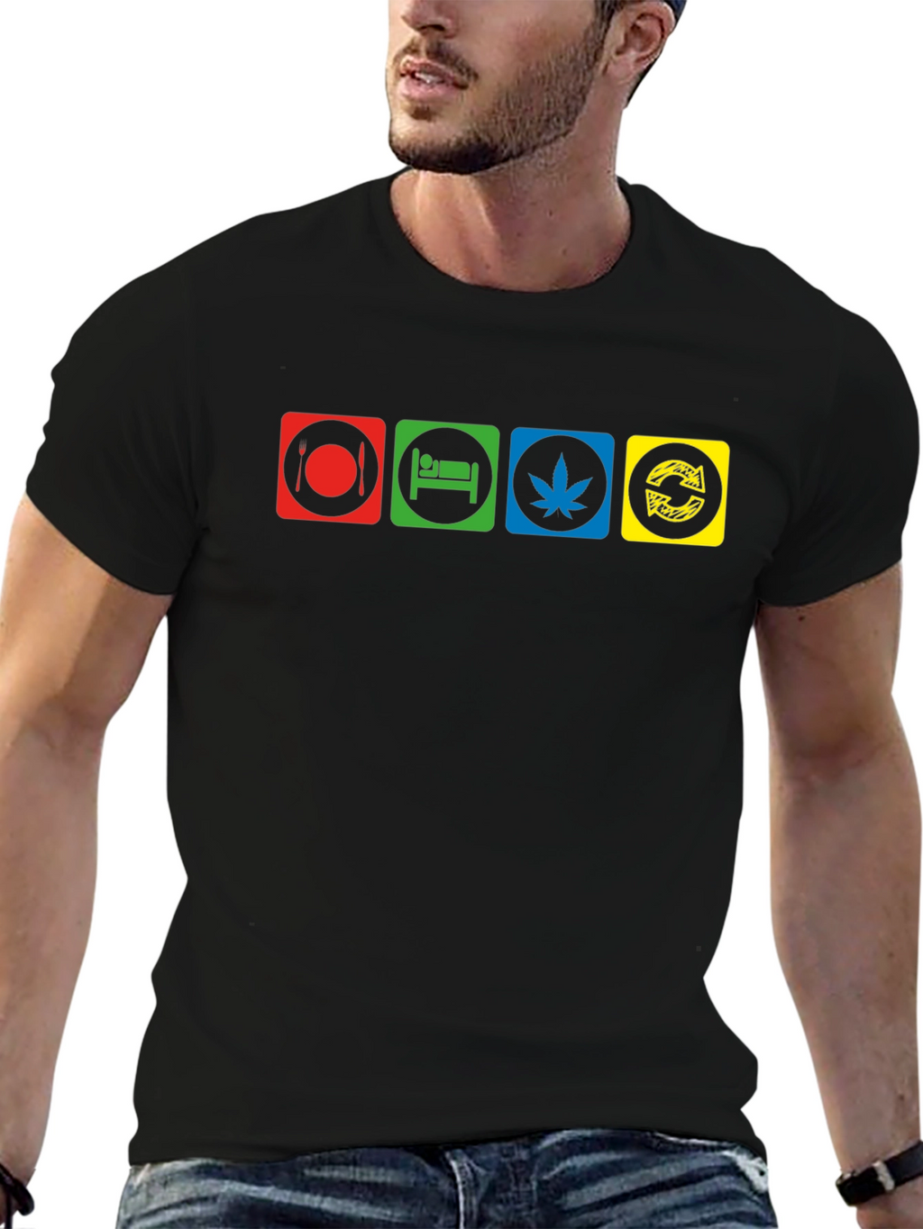 Eat Sleep Smoke Repeat T-Shirt