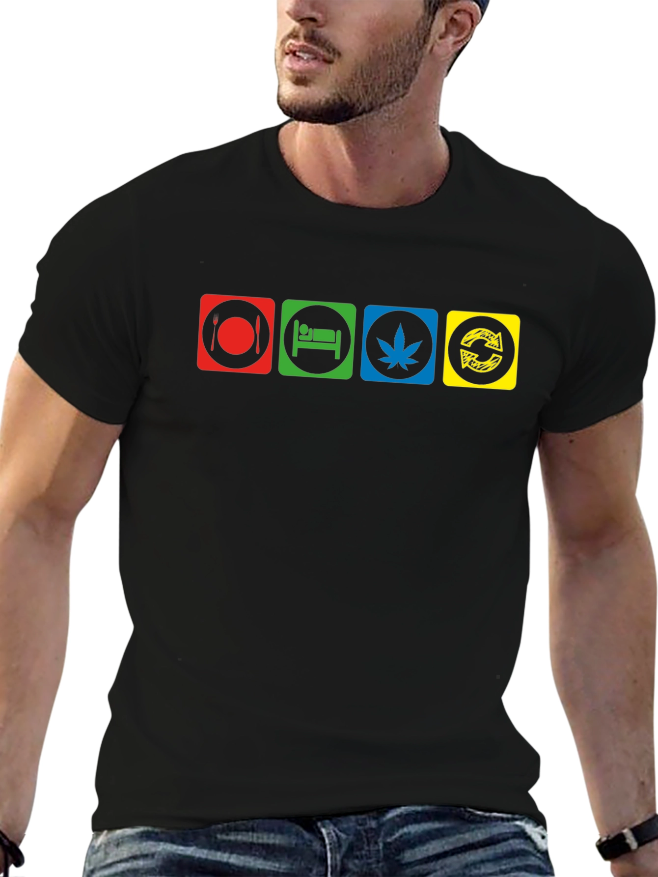 Eat Sleep Smoke Repeat T-Shirt