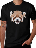 Red Panda Graphic Tee - Stylish Mens T-Shirt