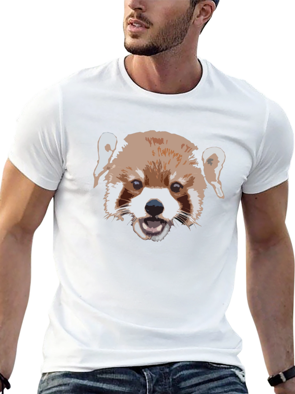 Red Panda Graphic Tee - Stylish Mens T-Shirt