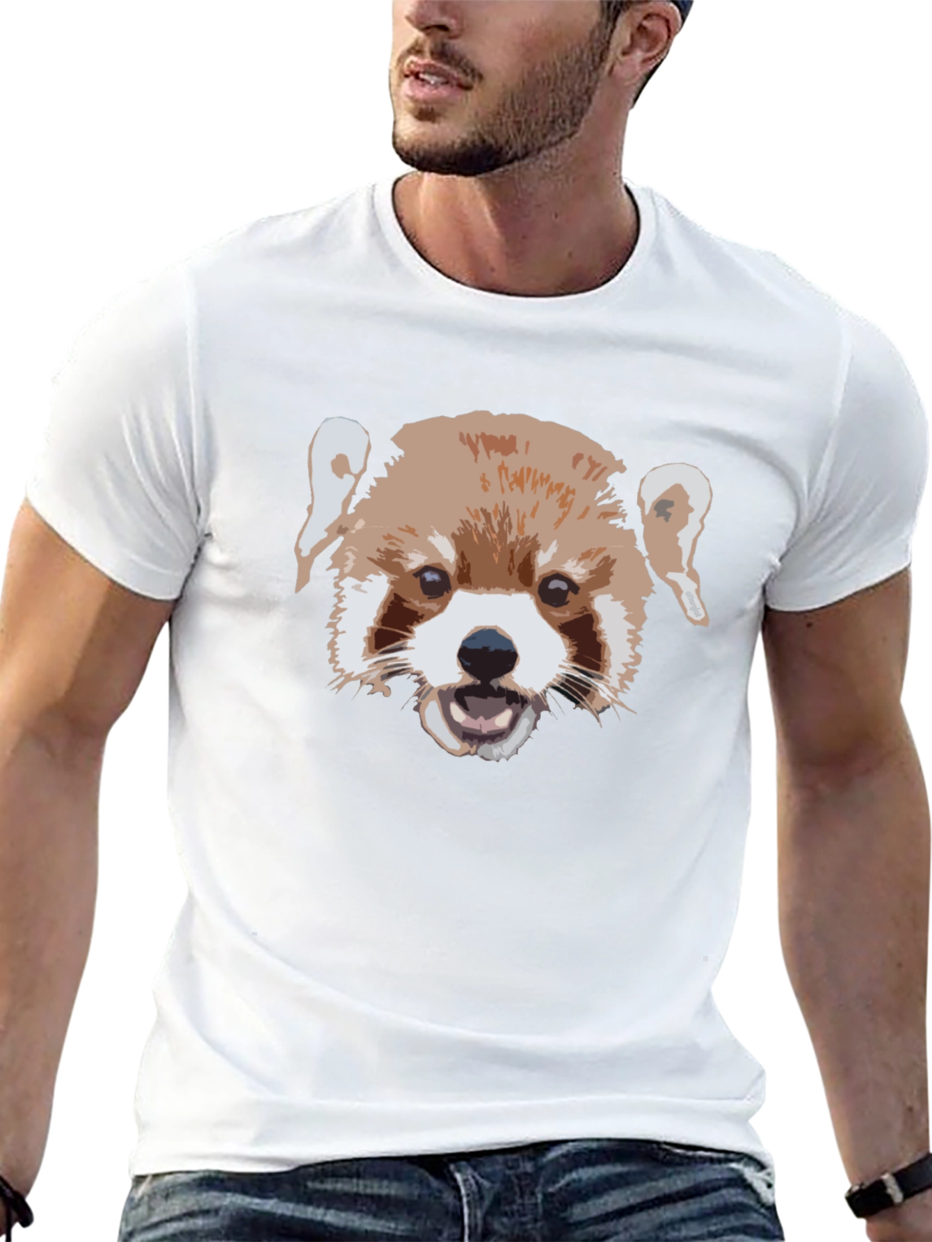 Red Panda Graphic Tee - Stylish Mens T-Shirt