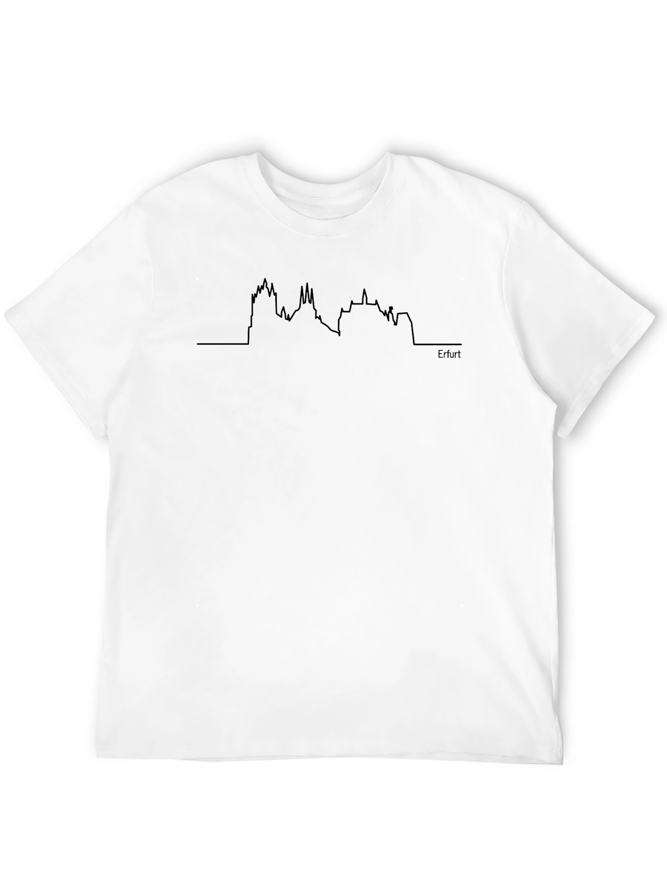 Erfurt Skyline T-Shirt - Classic Black Tee