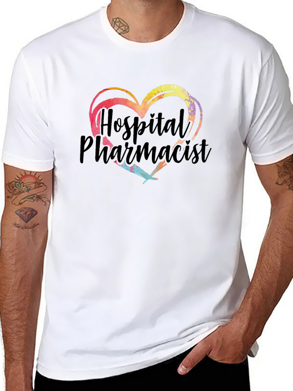 Hospital Pharmacist Heart Graphic Tee
